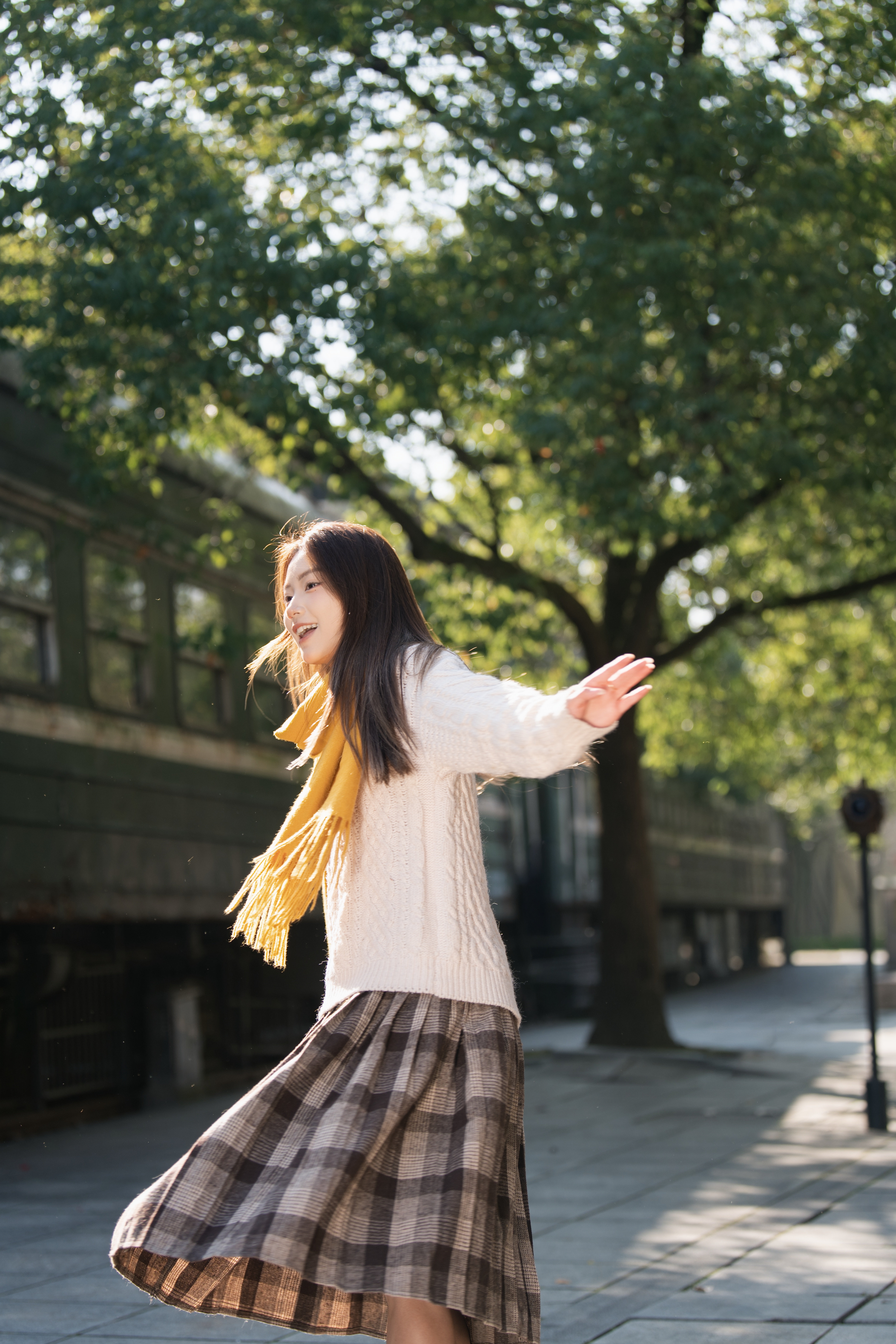 Spinning in the Autumn Sun